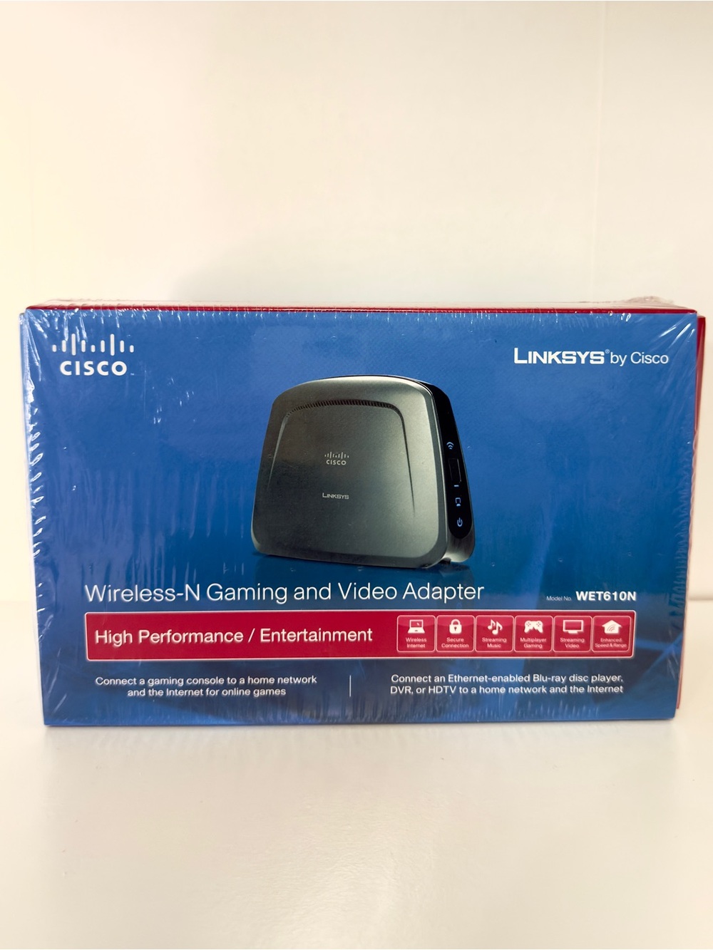 Cisco Linksys Wireless-N Gaming and Video Adaptor WET610N